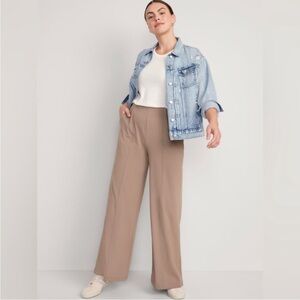 Old Navy High-Waisted PowerSoft Wide-Leg Pants Size Large Petite